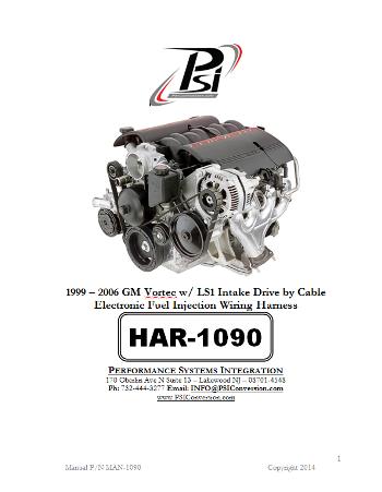 VORTEC W/ LS1 INTAKE INSTRUCTIONS