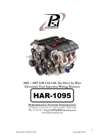 2005 - 2006 24X E40 GEN IV LS2 W/ T56 INSTRUCTIONS